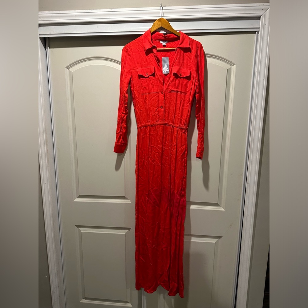 Red Splendid Button Front Maxi XS